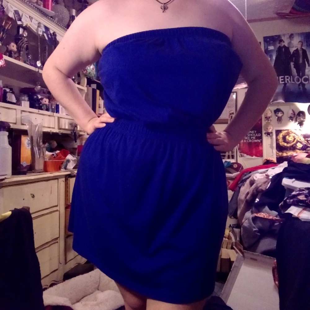 Solid Blue Summer Dress